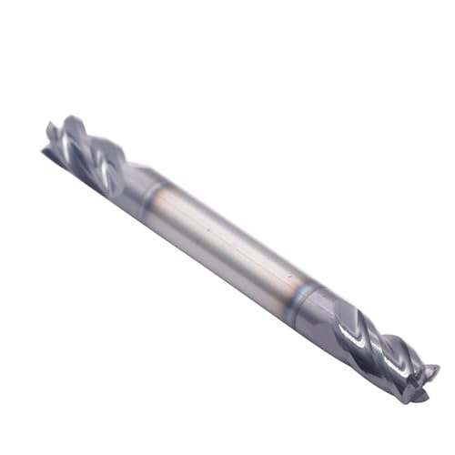 Image of 5Pcs 1 /4 inch 4 Flute Solid Carbide Square End Mill - Double End - AlTiN Coated | 35 Degree Helix, 1 /4 inch Cutting Diameter, 1 /4 inch Shank Diameter, 1 /2 inch Length of Cut, 2-1 /2 inch Overall Length