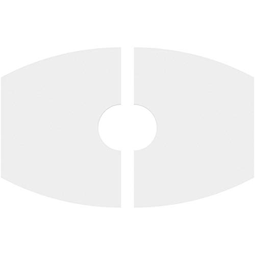 Image of Ekena Millwork CMP26X17KY2-05000 Kailey Architectural Grade PVC Contemporary, Two Piece Urethane Ceiling Medallions 26 inchW x 17 3 /8 inchH x 5 inchID x 14 inchC x 1 inchP