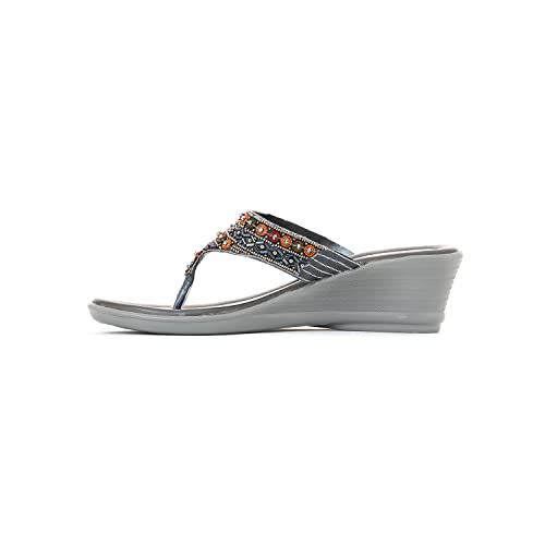 Image of Khadim's Wedge Heel Slip-On Sandal for Women