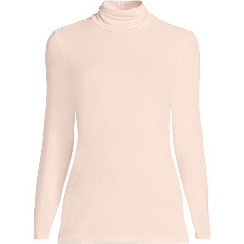 Image of Lands' End Lightweight Jersey Long Sleeve Turtleneck