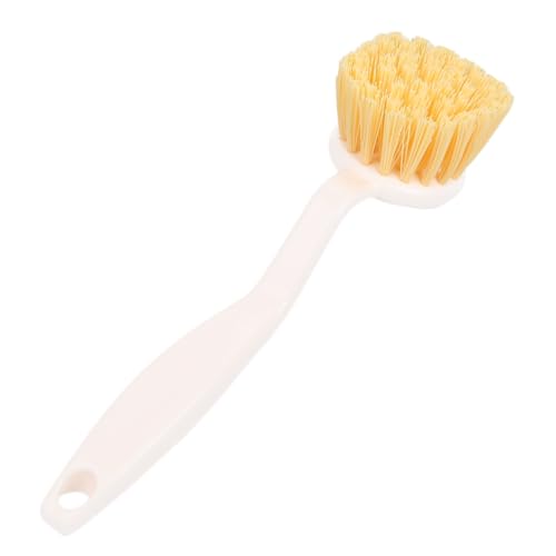 AUTSUPPL Brosse Vaisselle Manche Long Plastique Brosse Récurer Pot Casserole Poils Doux Nettoyage Cuisine Réutilisable Résistante Chaleur