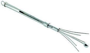 Solid Silver Retractable Silver Swizzle Stick/Cocktail Stirrer