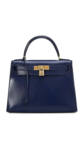 Hermes Women's Pre-Loved Blue Box Kelly 28 Satchel, Blue, One Size