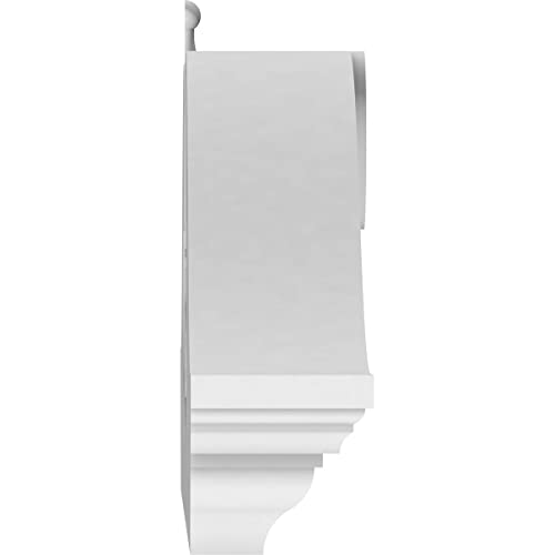 36"W x 9"H x 2-3/4"P Rams Head Architectural Grade PVC Pediment (Urn Ships Unattached in Box) by Ekena Millwork - Image 4