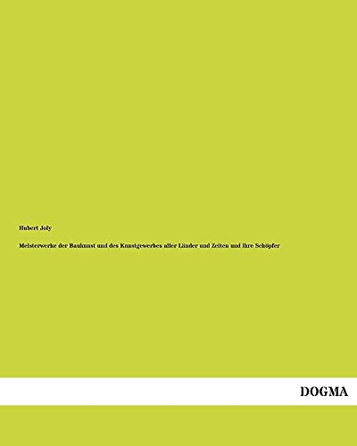 Livre d'art sur l'architecture italienne Meisterwerke des Baukunst volume 1