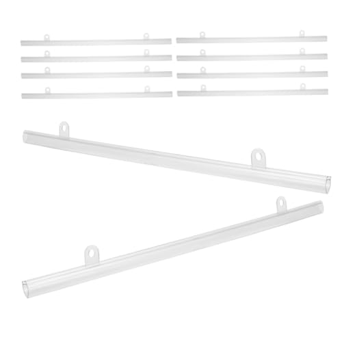GRIRIW 10piezas Barra De Suspensión Para Pósteres De Pvc Postes Fáciles De Usar Para Colgar Carteles Centros Comerciales y Supermercados Soporte De Pared Para Decoración y Exhibición