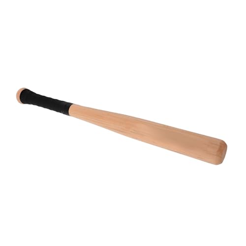 UKCOCO Bate De Béisbol De Madera Maciza De Haya 54 Cm Logo y Correa, Bate Deportivo Portátil para Entrenamiento, Palo Retro para Niños, Jóvenes y Adultos Ejercicios De Béisbol Al Aire Libre