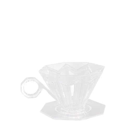Atyhao Glass Pour Over Coffee Dripper, Slow Brewing, Transparent, 1 Count