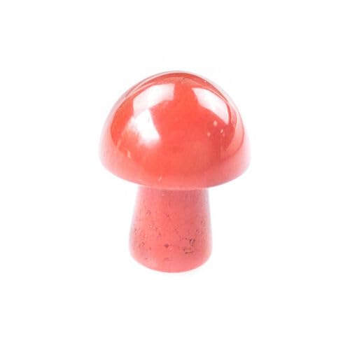ASTROGHAR Astoghar Natural Cherry Quartz Crystal Mini Mushroom Pocket Lucky Charm
