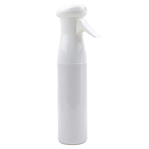 Water Mister Spray Bottle - 10 oz Continuous Spray Water Bottle - Fine Mist Spray Bottle for Hair - Hair Spray Bottle - Water Spray Bottle for Hair (White)