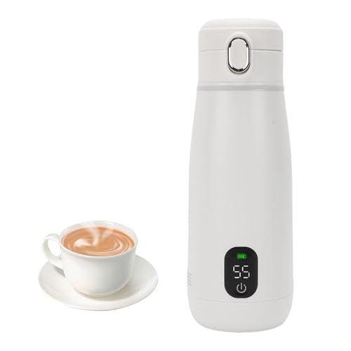 Goshyda Bouilloire de Voyage sans Fil, Petite Chaudière à Eau USB C, Construction en Acier Inoxydable 316, Bouilloire à Eau Chaude Portable étanche pour une Utilisation en Extérieur