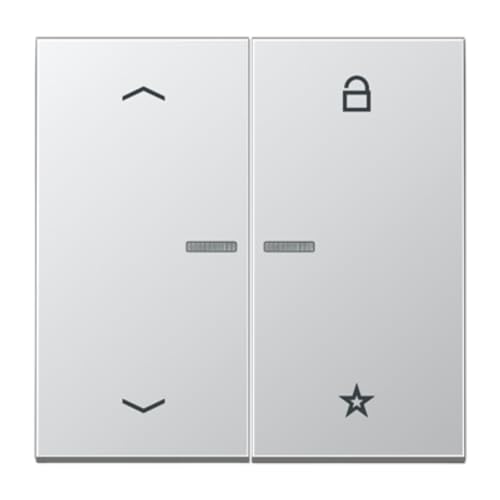 Touche capteur eNet symbole volet LS JUNG couleur aluminium