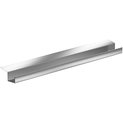 Trobak Kastendachrinne Simpel 2 Meter Aluminium Natur incl. Montagematerial Cover