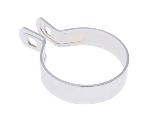 2EXTREME Silencieux de pot d'échappement chromé 65 mm compatible avec scooter, scooter, moto,...