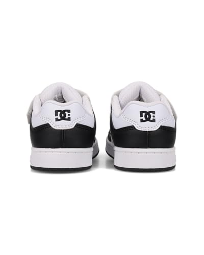 DC Kids Sneaker Skate Shoe, Black/White, 9 US Unisex Toddler3