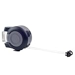 VIROSA Retractable Washing Line 30m – Dual Clothesline Dryer with Twin Cable – Heavy Duty Wall Mounted Laundry Reel for Indoor & Outdoor Use – Space-Saving Tangle-Free Design – Black