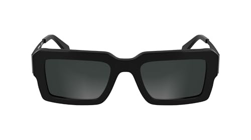 CALVIN KLEIN JEANS Unisex Adult Sunglasses CKJ25606S - Black with Solid Grey Lens