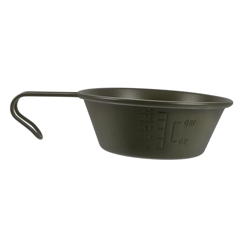 ifundom 304 Steel Camping Bowl Lightweight Handle Bowl for Outdoor Activities for Travel