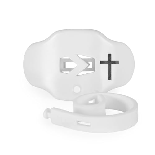 SLEEFS Football Mouth Guard – Lip/Mouthguard with Helmet Strap – Lip/Teeth Protector Mouthpiece – No Boil – for Youth/Adults, Maximum Air Flow, for All Sports – Cross White