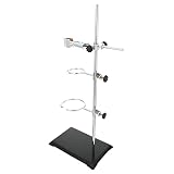 TEMPNAP Étagère Métallique Argentée et Montage Facile Base Stable Support en Fer pour Labo...