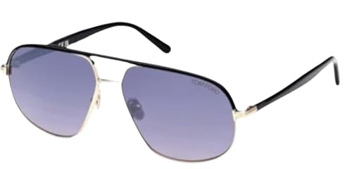Tom Ford FT1019 MAXWELL Pilot Shape Sunglasses + Bundle With eSHADES Eyewear Cleaning Kit