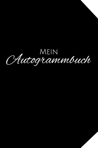 Mein Autogrammbuch: A5 Autogrammbuch zum selbst Befüllen mit Platz für ein Foto, Infos zum Star und dem Autogramm I Für 50 Autogramme mit Inhaltsverzeichnis