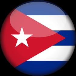 Image of Set of 5 National Flag Themed Sticker Decal of Flag, Country Map, Circular Shape, Heart Shape and with USA Flag for Car, Phone, Laptop, Mug, Bottle, Textbooks (Cuba)