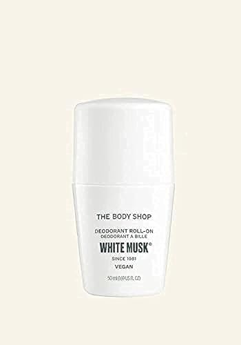 Cosmética femenina de la marca The body shop, cosmética natural, White Musk Deodorant 50 mililitros