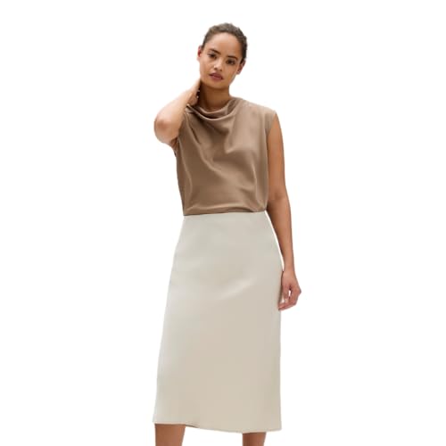 Calvin Klein Women's Matte Satin Midi Skirt3