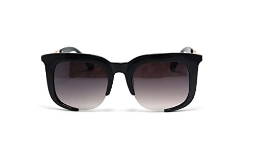 Óculos De Sol Feminino Com Proteção Uv-400 Y-167 (Preto-Brilhante)