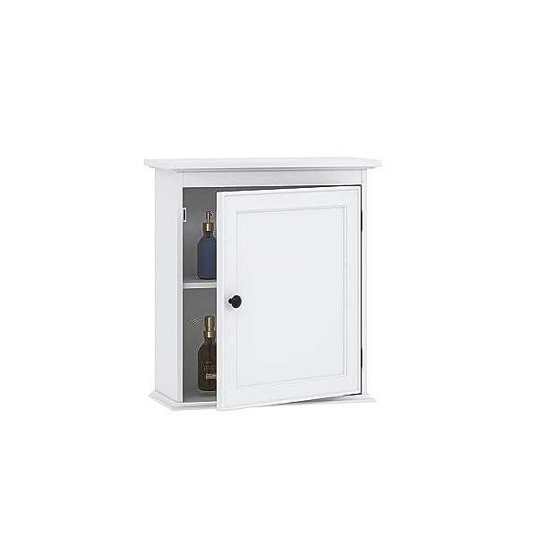 Spirich small bathroom wall cabinet wall mounted storage cabinet medicine cabinet organizer for bathroom kitchen living room white  urban country home decor