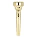 2023 Gold Plated Trumpet Mouthpiece, 17C Overall Brass Mouthpiece