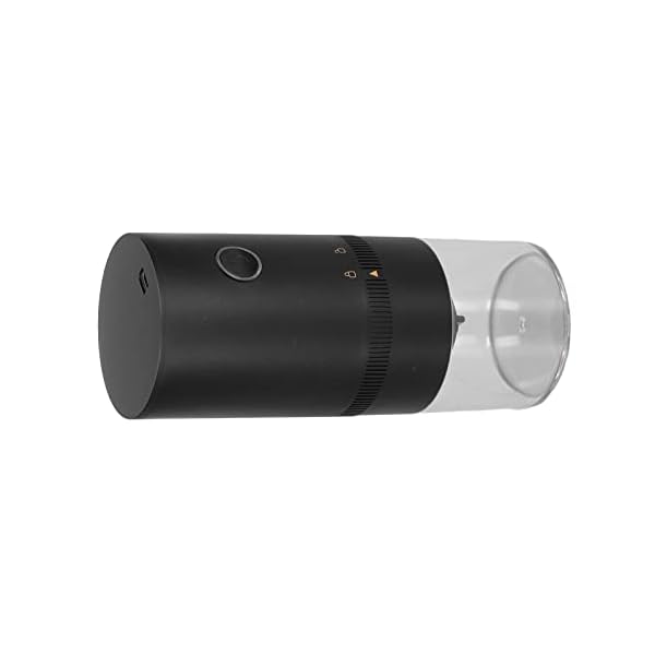 Molinillo de Especias, Molinillo de Granos de Café Eléctrico Visible para Cocina Casera(negro) - Imagen 4