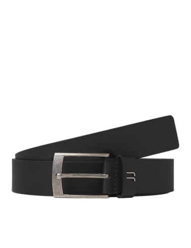 JACK & JONES Cinturón de cinturón masculino, Negro, 80 cm