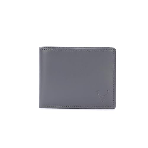 Image of Men's Vegan Leather Wallet | Slim Design | RFID Protected | Lightweight | Durable Bifold | Grey