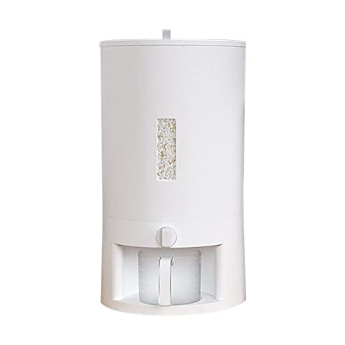 vinnyooc 20L Distributeur Automatique, Boite Rangement Plastique, Boite Conservation Alimentaire Riz Farine Céréales Noix avec 500g Gobelet pour Maisons Cuisines Moulins