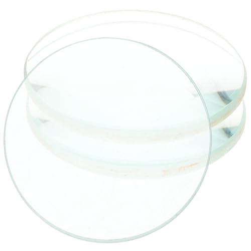 HOOTNEE 3pcs Convex Glass Physics Lab Convex Magnifier Magnifying Glasses Optical Convex Lens Concave Lenses for Science Double Lenses Spherical Double Concave Lens Double Convex