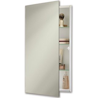 Jensen 869P24WH Specialty Flush Mount Single-Door Recessed Mount Medicine Cabinet