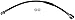 Dorman H621010 Rear Passenger Side Brake Hydraulic Hose Compatible with Select Ford/Lincoln Models