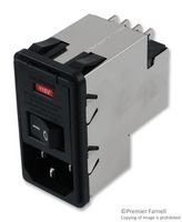 TE CONNECTIVITY/CORCOM PS0SXSSXB Connector, Power Entry, RCPT, 10A, 250VAC