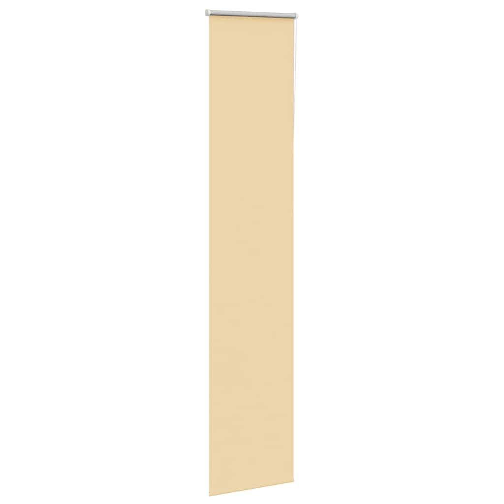 Tenda a rullo oscurante, beige, 60 x 230 cm, larghezza del tessuto 55,7 cm, in poliestere, con protezione dalla luce e regolazione del calore, morsetti per finestre con spessore di 1,6-2,5 cm