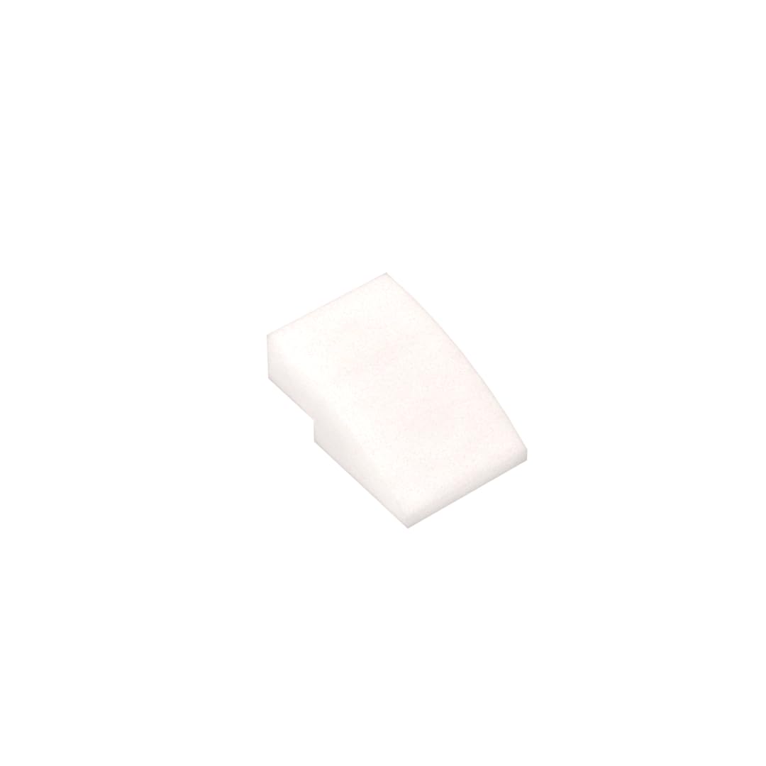24309 Arched Brick Slope Curved 3x2 No Studs 50 Pieces GDS-1123 Compatible with Lego Building Blocks Color:Milky White — image 1