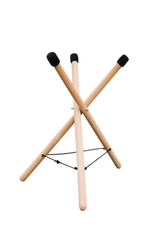 Support de batterie nomade en bois pour sessions de handpan en plein air - 2