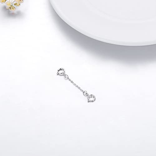 Image of 10k 14k Real Gold 1 inch /1.5 inch /2 inch /2.5 inch /3 inch /4 inch /5 inch Necklace Extender, Necklace Bracelet Extender Chain, Durable Gold Extender Chain, Adjustable Extension Chain for Necklace Bracelet Anklet