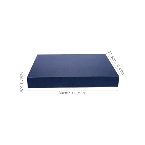 Boîte présent rigide et élégante bleue 30 cm pour la valorisation de bijoux et cosmétiques
