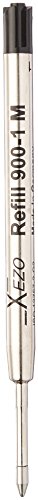 Xezo Pens Speedmaster Medium Ballpoint Refills, Pack of 2, Black Ink (Black 900-1 Ballpoint Refills)