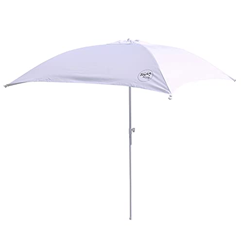 Taylor Made Anchorshade III Boat Shade, White, 6' x 6', Adjustable Aluminum Pole to 8 Feet, UV-Treated Fade-Resistant Nylon, Market-Style Top, Carrying Case, Fits Most Boats and Benches – 22042 by TaylorMade - Used condition - US$89.18