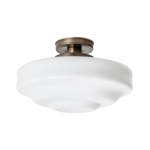 Plafonnier Siegfried retro 20's Bronze pour illuminer votre salon Art Deco