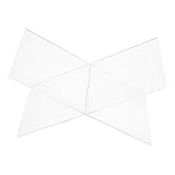 Healvian Supporto per Libri da Scaffale X in Cartone Spesso 4Mm...