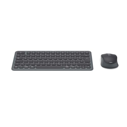 Teclado y ratón multidispositivo Bluetooth pequeño con teclas silenciosas